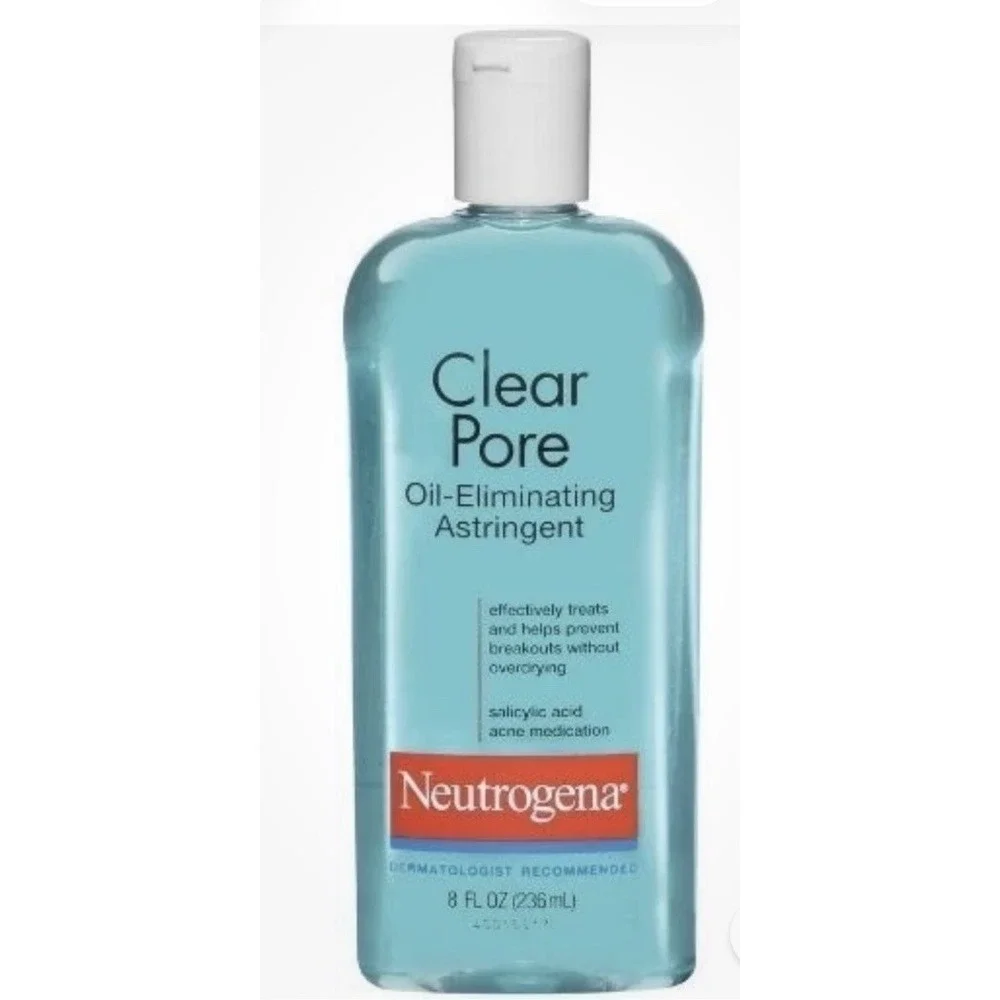 Neutrogena Clear Pore Oil Eliminating Astringent Acne Medication Gentle 8 oz